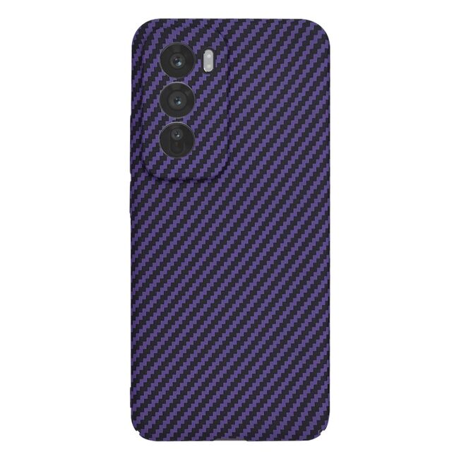 Husa pentru  Oppo Reno 12 Pro CarbonFiber UltraSlim, Lightweight, mov