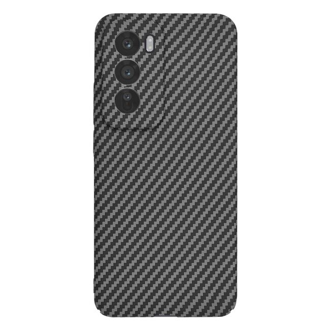 Husa pentru  Oppo Reno 12 Pro CarbonFiber UltraSlim, Lightweight, negru