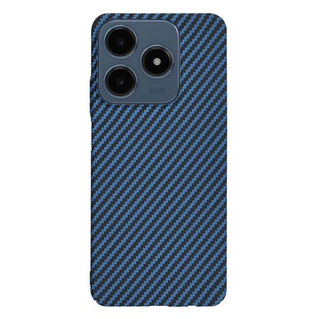 Husa pentru  Realme C61, Realme C63 CarbonFiber UltraSlim, Lightweight, albastru