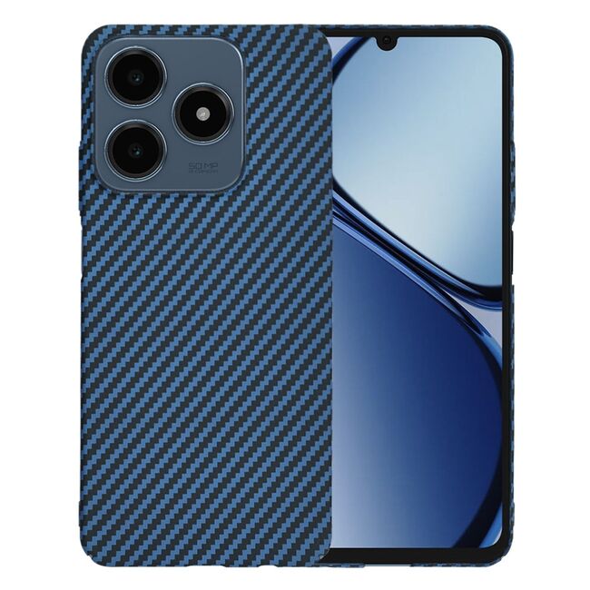 Husa pentru  Realme C61, Realme C63 CarbonFiber UltraSlim, Lightweight, albastru