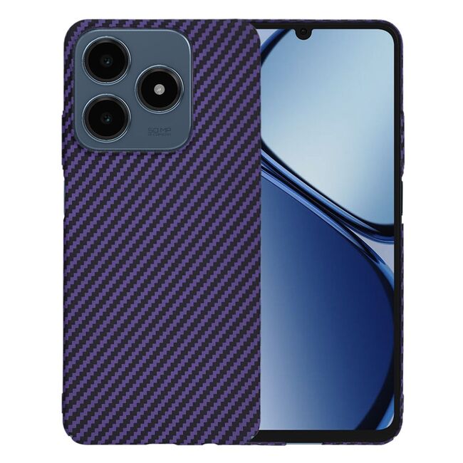 Husa pentru  Realme C61, Realme C63 CarbonFiber UltraSlim, Lightweight, mov