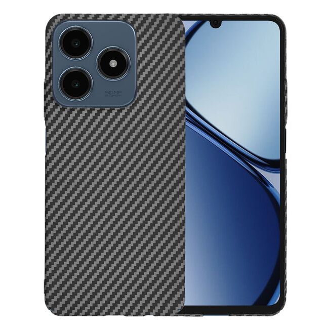 Husa pentru  Realme C61, Realme C63 CarbonFiber UltraSlim, Lightweight, negru