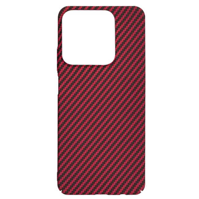 Husa pentru  Realme C61, Realme C63 CarbonFiber UltraSlim, Lightweight, rosu