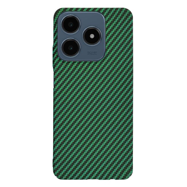 Husa pentru  Realme C61, Realme C63 CarbonFiber UltraSlim, Lightweight, verde