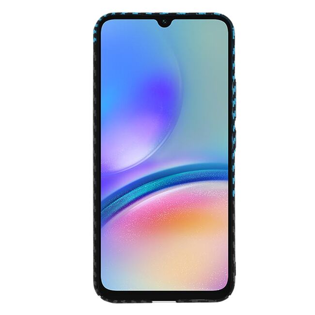 Husa pentru  Samsung Galaxy A05s CarbonFiber UltraSlim, Lightweight, albastru negru