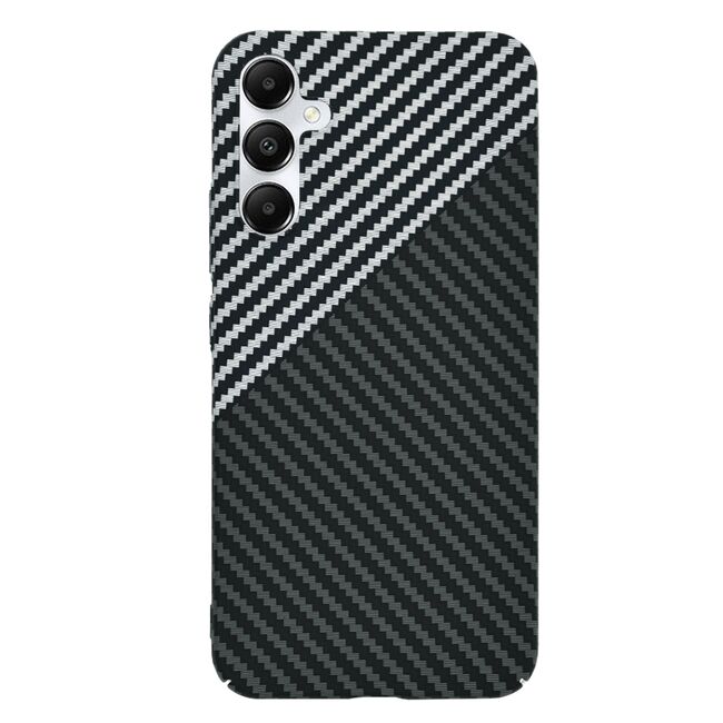 Husa pentru  Samsung Galaxy A05s CarbonFiber UltraSlim, Lightweight, gri