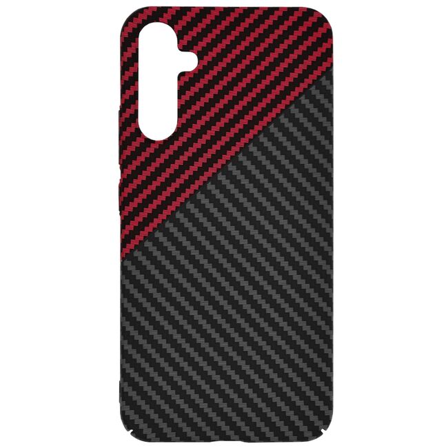 Husa pentru  Samsung Galaxy A05s CarbonFiber UltraSlim, Lightweight, rosu negru