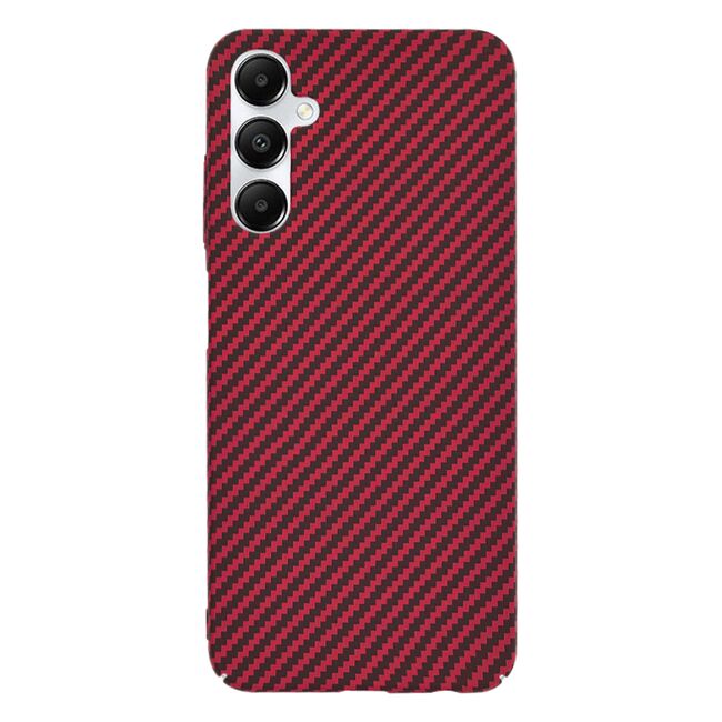 Husa pentru  Samsung Galaxy A05s CarbonFiber UltraSlim, Lightweight, rosu