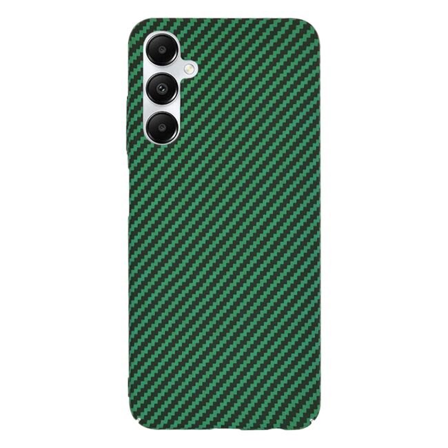 Husa pentru  Samsung Galaxy A05s CarbonFiber UltraSlim, Lightweight, verde