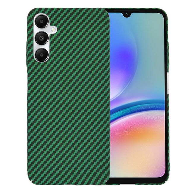 Husa pentru  Samsung Galaxy A05s CarbonFiber UltraSlim, Lightweight, verde