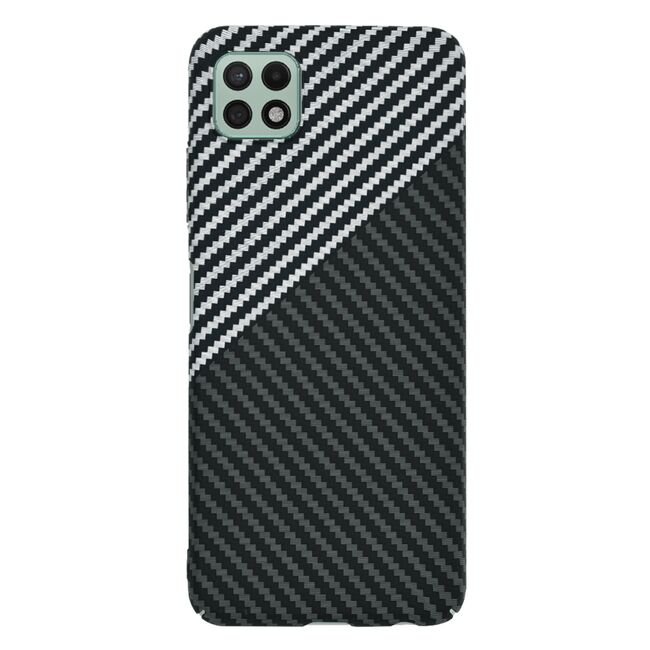 Husa pentru  Samsung Galaxy A22 5G CarbonFiber UltraSlim, Lightweight, gri