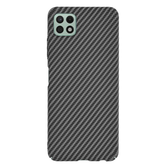 Husa pentru  Samsung Galaxy A22 5G CarbonFiber UltraSlim, Lightweight, negru