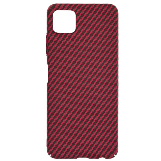 Husa pentru  Samsung Galaxy A22 5G CarbonFiber UltraSlim, Lightweight, rosu