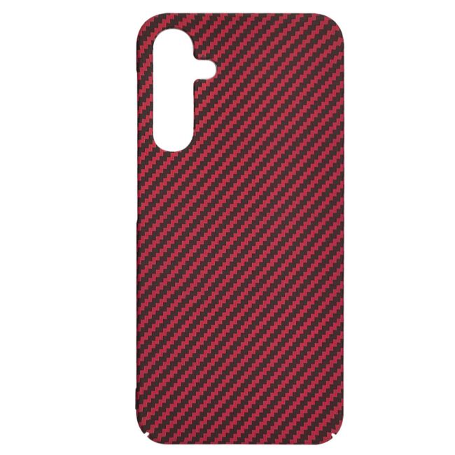 Husa pentru  Samsung Galaxy A25 CarbonFiber UltraSlim, Lightweight, rosu
