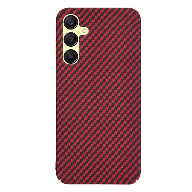 Husa pentru  Samsung Galaxy A25 CarbonFiber UltraSlim, Lightweight, rosu