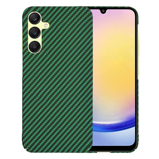Husa pentru  Samsung Galaxy A25 CarbonFiber UltraSlim, Lightweight, verde