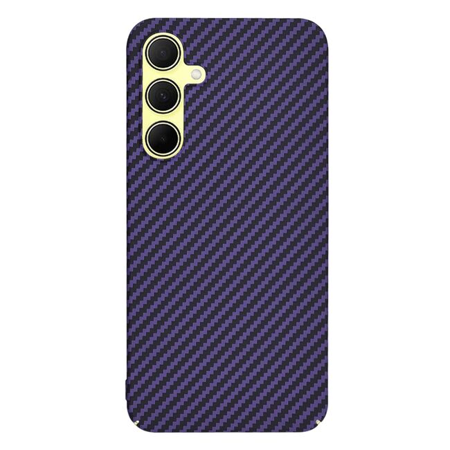 Husa pentru  Samsung Galaxy A35 CarbonFiber UltraSlim, Lightweight, mov