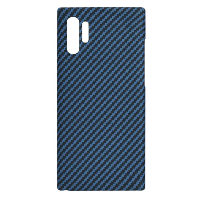 Husa pentru  Samsung Galaxy Note 10 Plus CarbonFiber UltraSlim, Lightweight, albastru