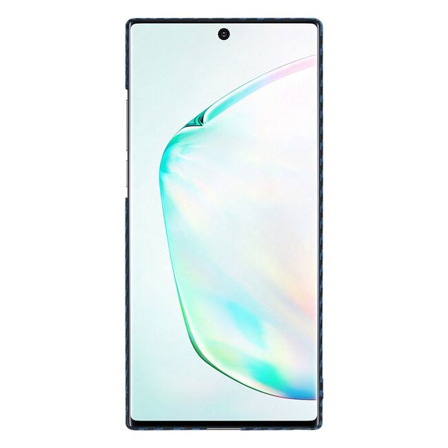 Husa pentru  Samsung Galaxy Note 10 Plus CarbonFiber UltraSlim, Lightweight, albastru