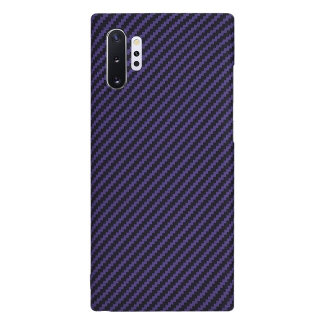 Husa pentru  Samsung Galaxy Note 10 Plus CarbonFiber UltraSlim, Lightweight, mov
