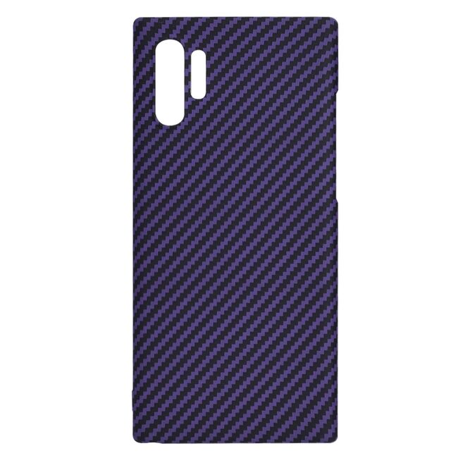Husa pentru  Samsung Galaxy Note 10 Plus CarbonFiber UltraSlim, Lightweight, mov