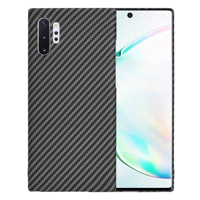 Husa pentru  Samsung Galaxy Note 10 Plus CarbonFiber UltraSlim, Lightweight, negru