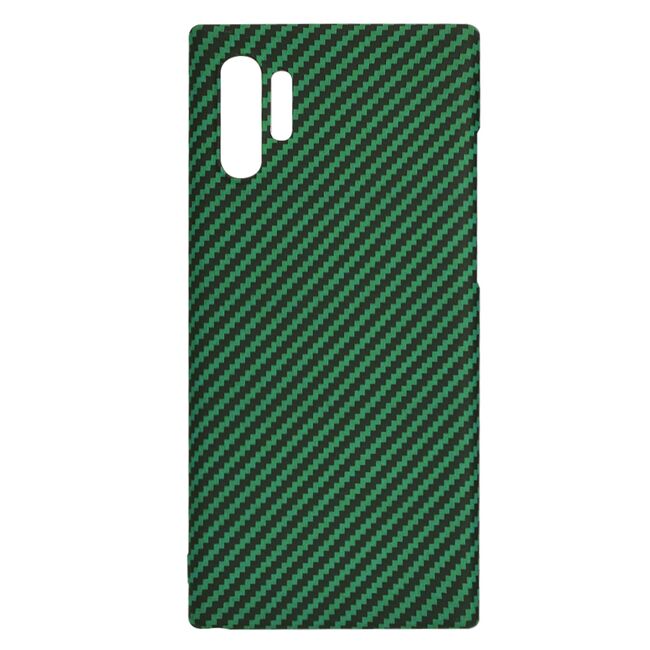 Husa pentru  Samsung Galaxy Note 10 Plus CarbonFiber UltraSlim, Lightweight, verde