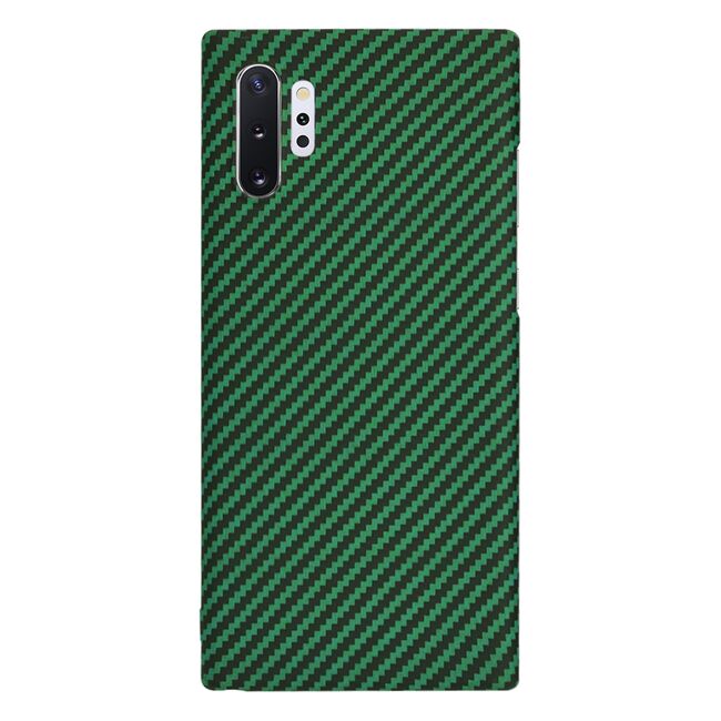 Husa pentru  Samsung Galaxy Note 10 Plus CarbonFiber UltraSlim, Lightweight, verde