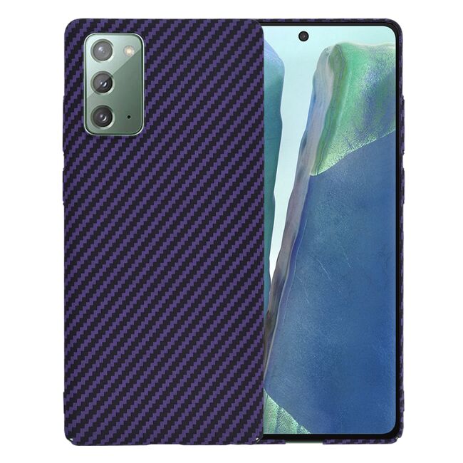 Husa pentru  Samsung Galaxy Note 20 CarbonFiber UltraSlim, Lightweight, mov