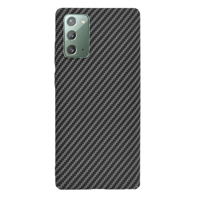 Husa pentru  Samsung Galaxy Note 20 CarbonFiber UltraSlim, Lightweight, negru