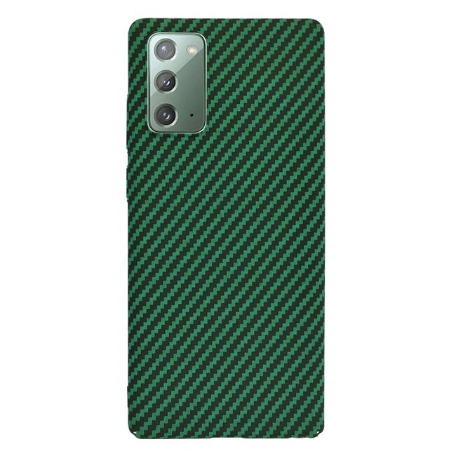 Husa pentru  Samsung Galaxy Note 20 CarbonFiber UltraSlim, Lightweight, verde