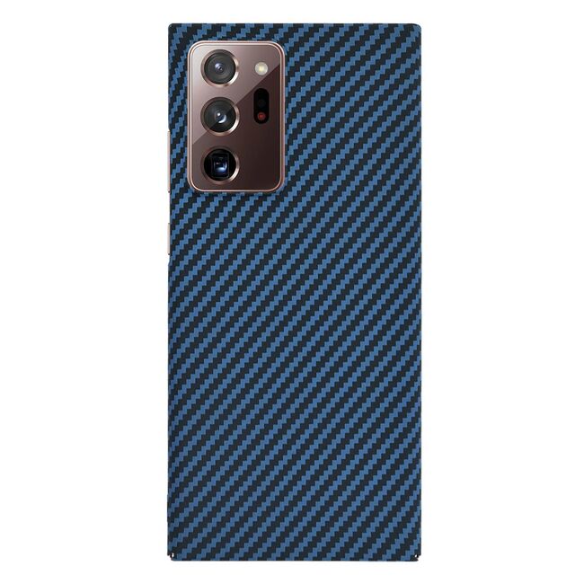 Husa pentru  Samsung Galaxy Note 20 Ultra CarbonFiber UltraSlim, Lightweight, albastru