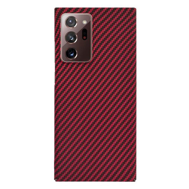 Husa pentru  Samsung Galaxy Note 20 Ultra CarbonFiber UltraSlim, Lightweight, rosu