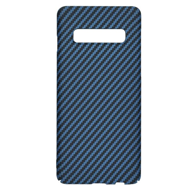 Husa pentru  Samsung Galaxy S10 CarbonFiber UltraSlim, Lightweight, albastru