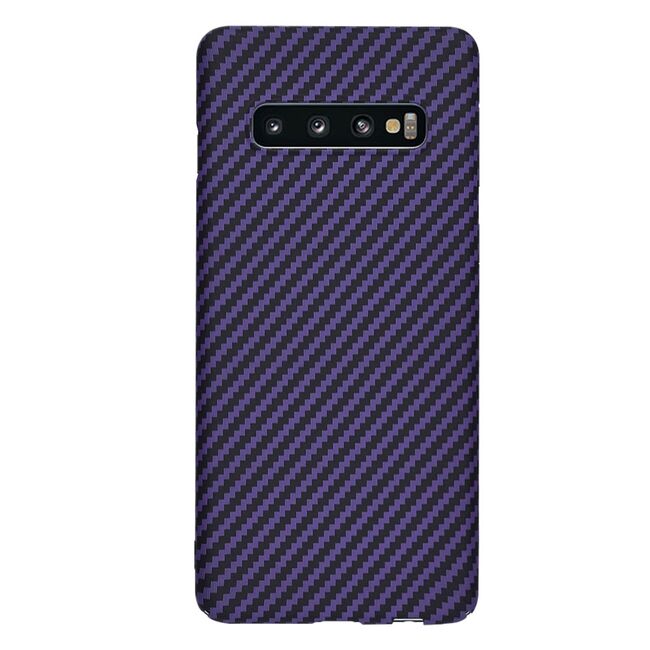 Husa pentru  Samsung Galaxy S10 CarbonFiber UltraSlim, Lightweight, mov
