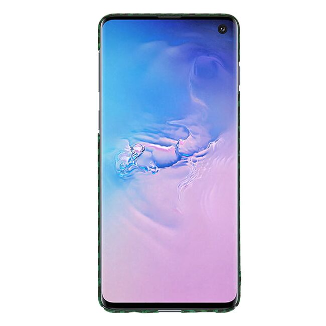 Husa pentru  Samsung Galaxy S10 CarbonFiber UltraSlim, Lightweight, verde
