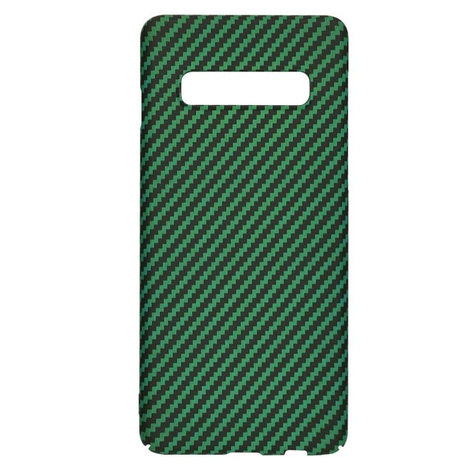 Husa pentru  Samsung Galaxy S10 CarbonFiber UltraSlim, Lightweight, verde