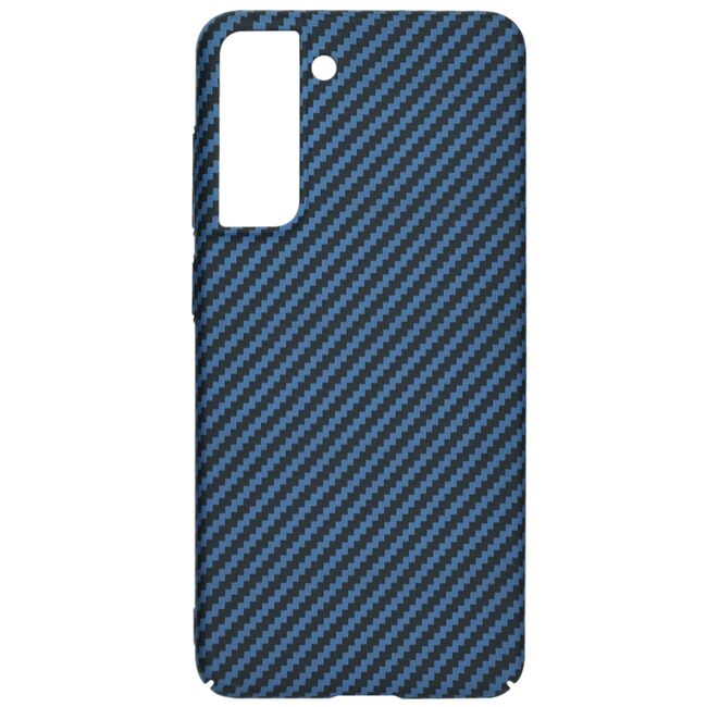 Husa pentru  Samsung Galaxy S21 FE CarbonFiber UltraSlim, Lightweight, albastru