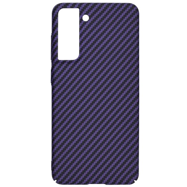Husa pentru  Samsung Galaxy S21 FE CarbonFiber UltraSlim, Lightweight, mov