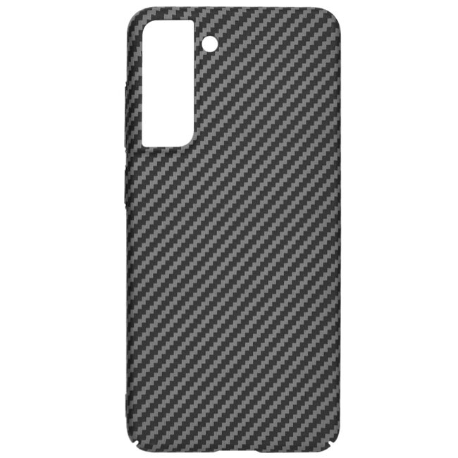 Husa pentru  Samsung Galaxy S21 FE CarbonFiber UltraSlim, Lightweight, negru