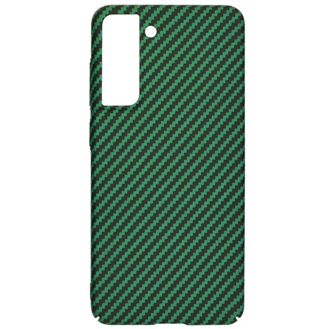 Husa pentru  Samsung Galaxy S21 FE CarbonFiber UltraSlim, Lightweight, verde