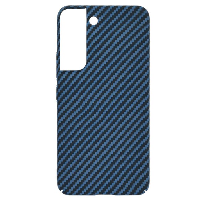 Husa pentru  Samsung Galaxy S22 5G CarbonFiber UltraSlim, Lightweight, albastru