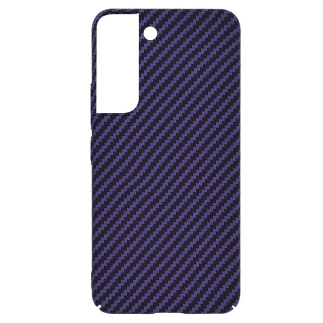 Husa pentru  Samsung Galaxy S22 5G CarbonFiber UltraSlim, Lightweight, mov