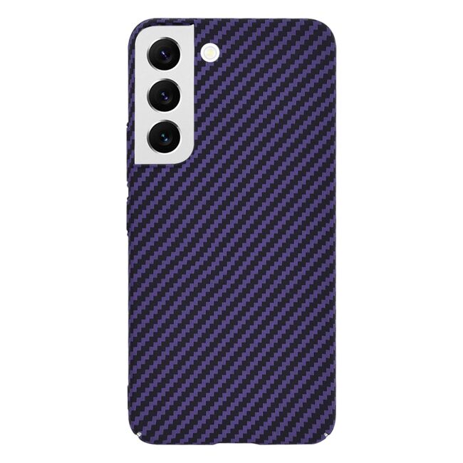 Husa pentru  Samsung Galaxy S22 5G CarbonFiber UltraSlim, Lightweight, mov