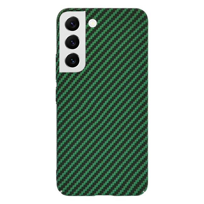 Husa pentru  Samsung Galaxy S22 5G CarbonFiber UltraSlim, Lightweight, verde