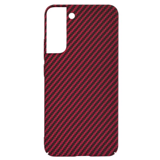 Husa pentru  Samsung Galaxy S22 Plus 5G CarbonFiber UltraSlim, Lightweight, rosu