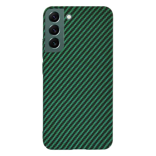 Husa pentru  Samsung Galaxy S22 Plus 5G CarbonFiber UltraSlim, Lightweight, verde
