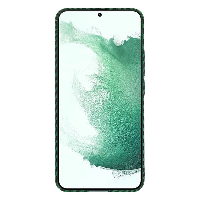 Husa pentru  Samsung Galaxy S22 Plus 5G CarbonFiber UltraSlim, Lightweight, verde