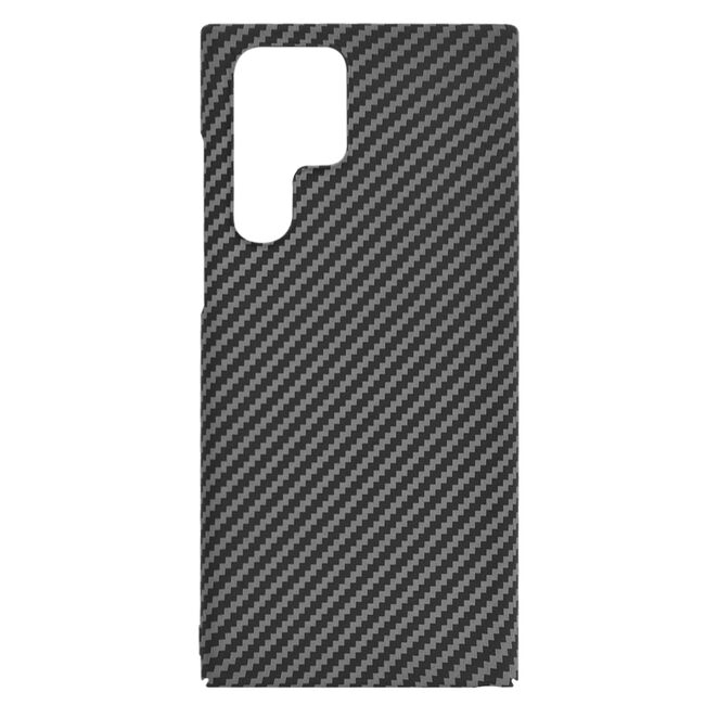 Husa pentru  Samsung Galaxy S22 Ultra 5G CarbonFiber UltraSlim, Lightweight, negru