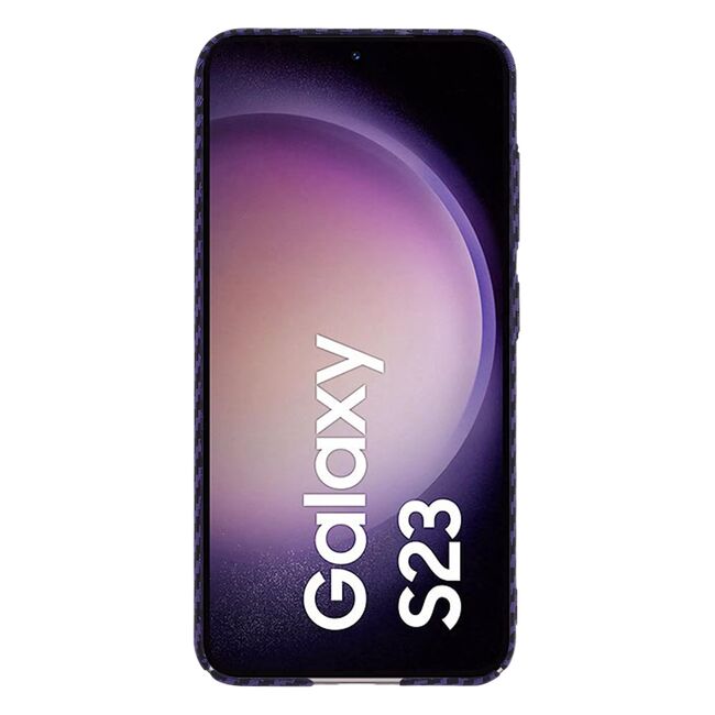 Husa pentru  Samsung Galaxy S23 CarbonFiber UltraSlim, Lightweight, mov